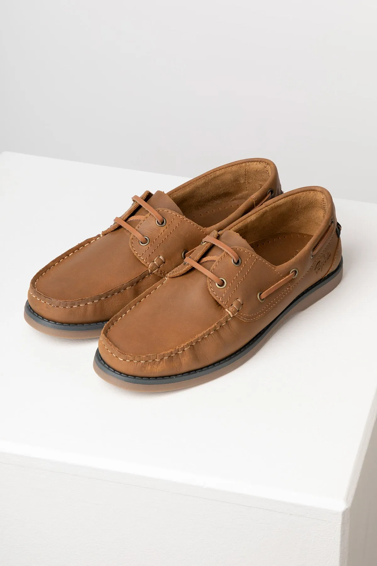 Men's Leather Deck Shoe - Runswick