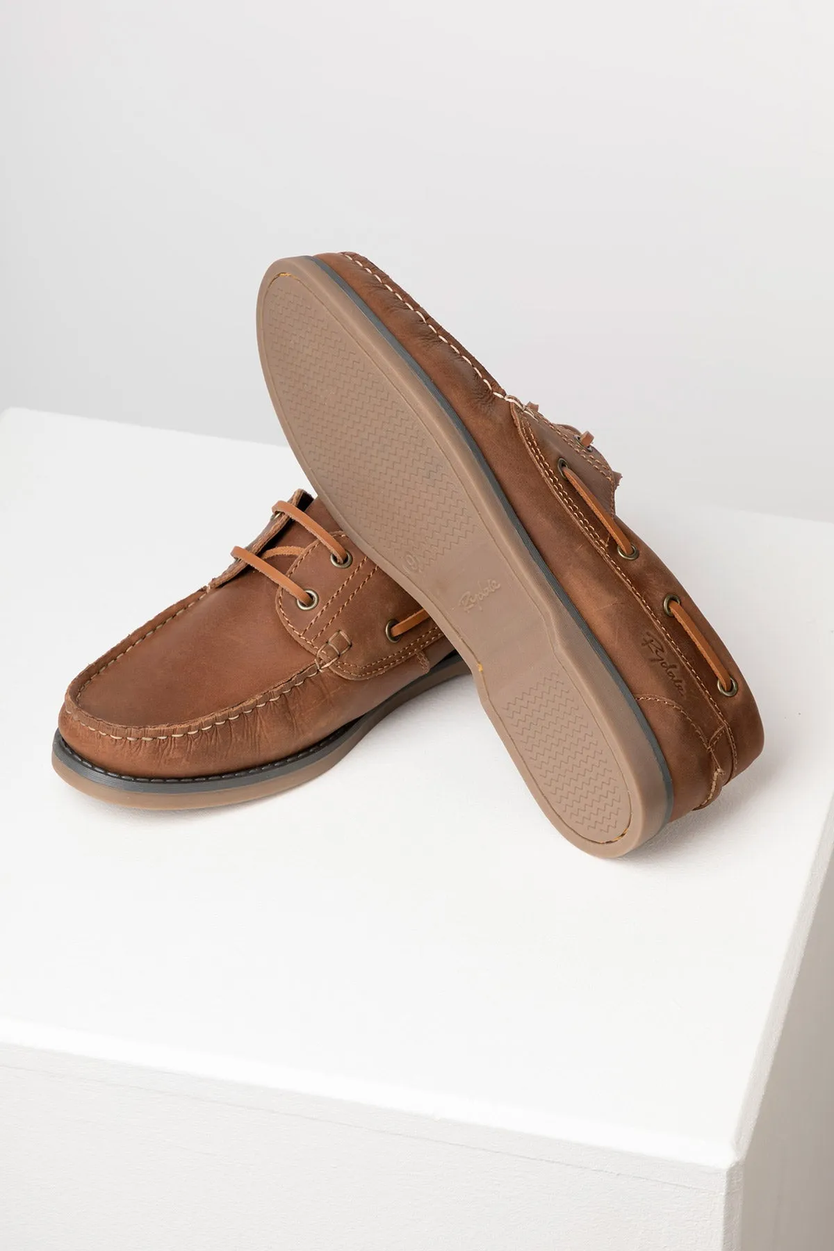 Men's Leather Deck Shoe - Runswick