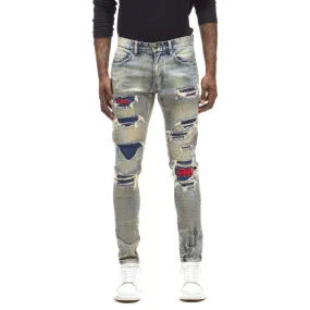 Men's Smoke Rise Heavy Rip & Repair Jeans Heritage Blue