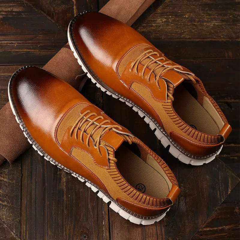 Men's summer knitted lightweight casual oxford shoes