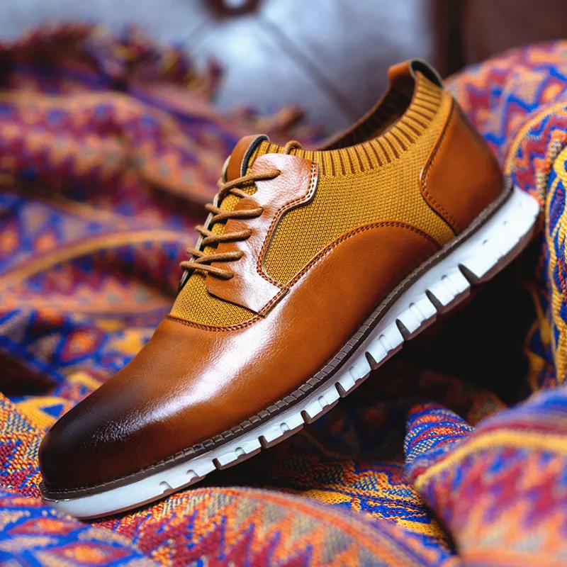 Men's summer knitted lightweight casual oxford shoes