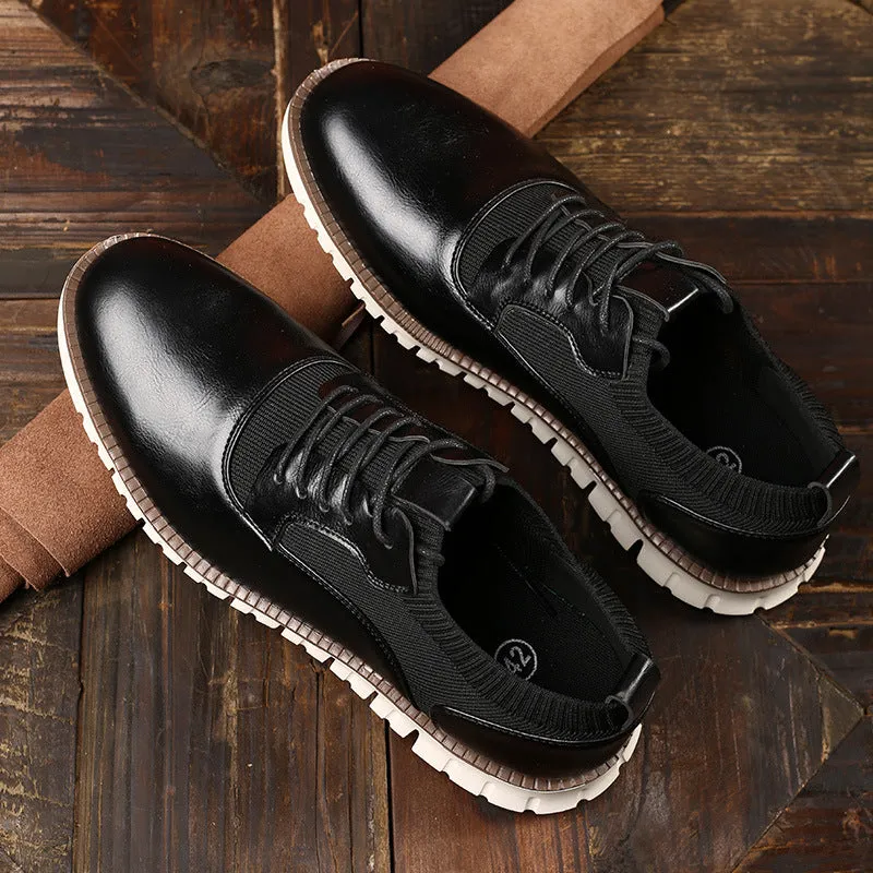 Men's summer knitted lightweight casual oxford shoes