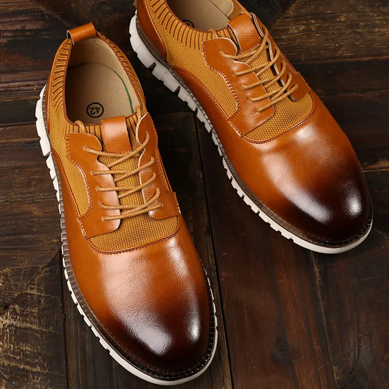 Men's summer knitted lightweight casual oxford shoes