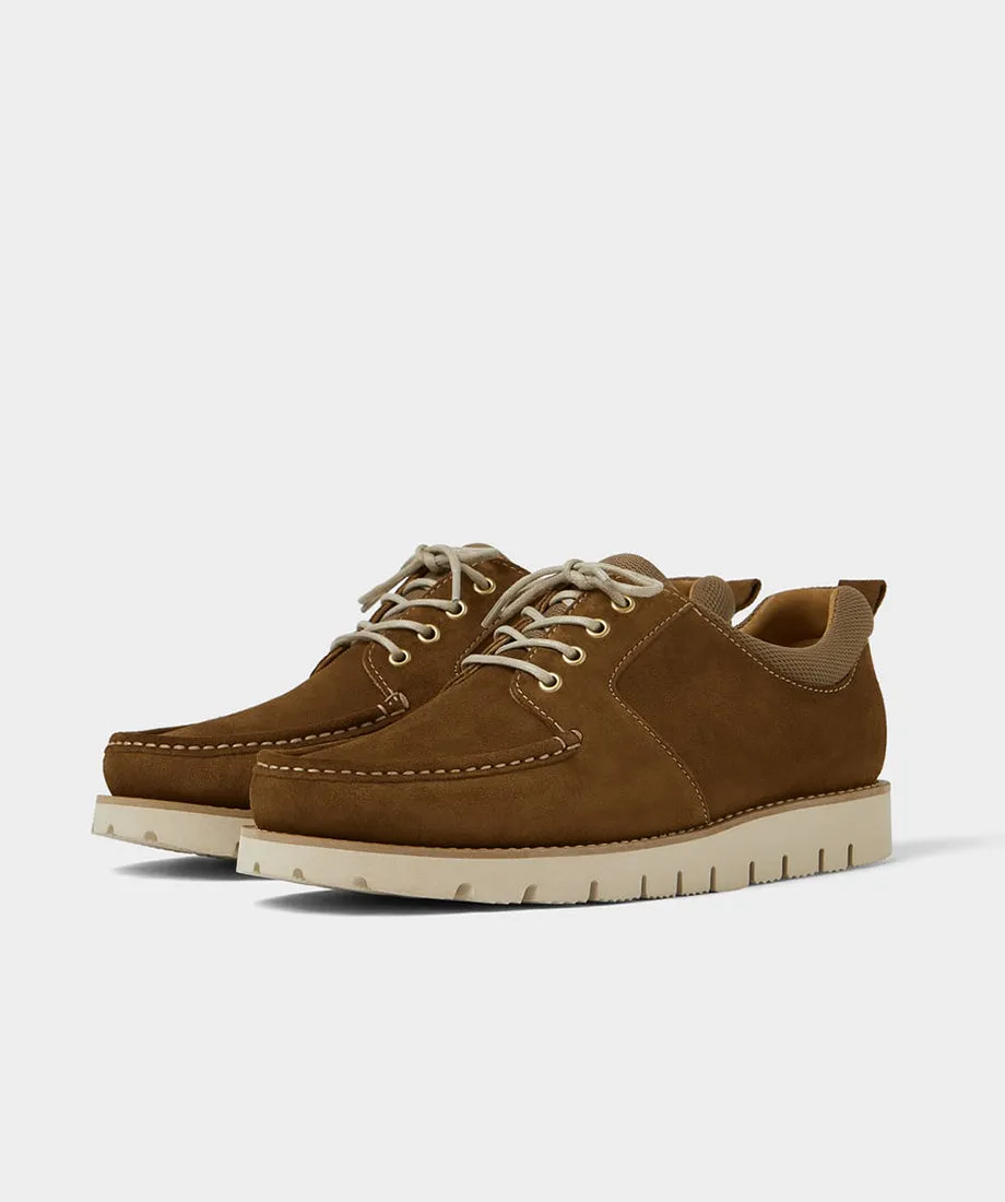 Mid-heel sock-style ankle boots