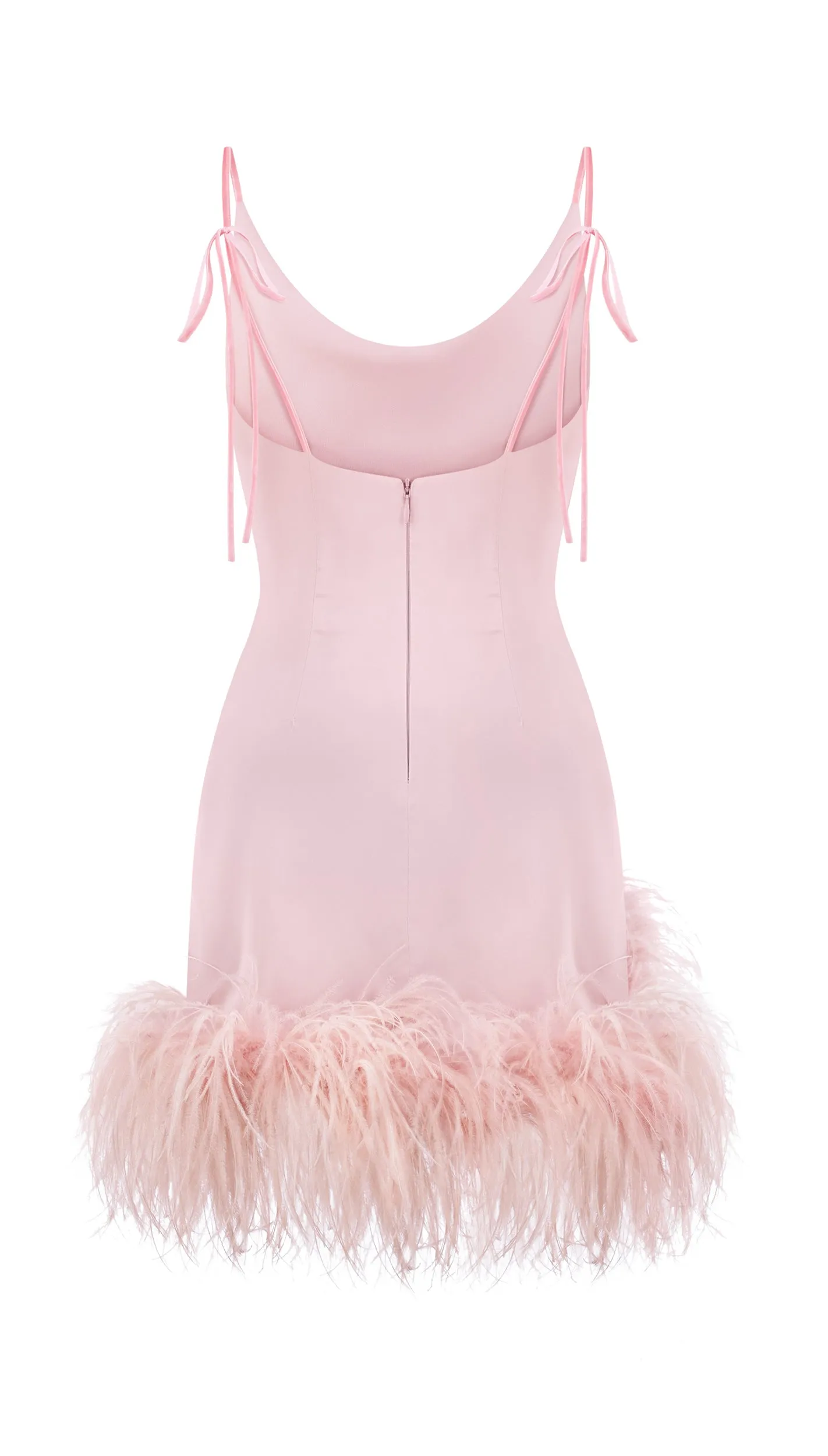 Mini Paradise Bird dress in opal rose