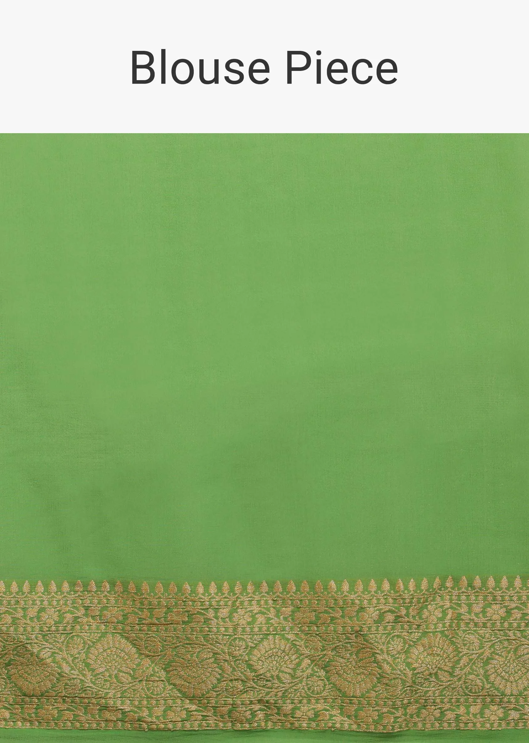 Mint Green Saree With Jaal Work On The Border And Pallu