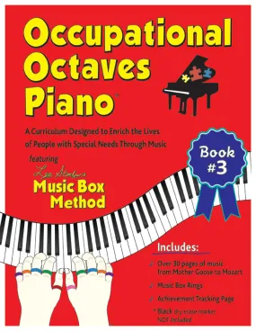 Occupational Octaves Piano Book Special Needs Music Instruction Lessons Method Book 3