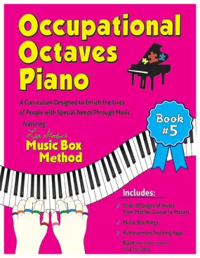 Occupational Octaves Piano Book Special Needs Music Instruction Lessons Method Book 5