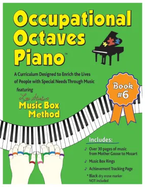 Occupational Octaves Piano Book Special Needs Music Instruction Lessons Method Book 6