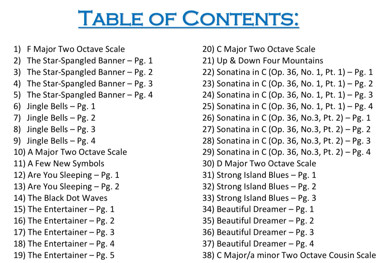 Occupational Octaves Piano Book Special Needs Music Instruction Lessons Method Book 6