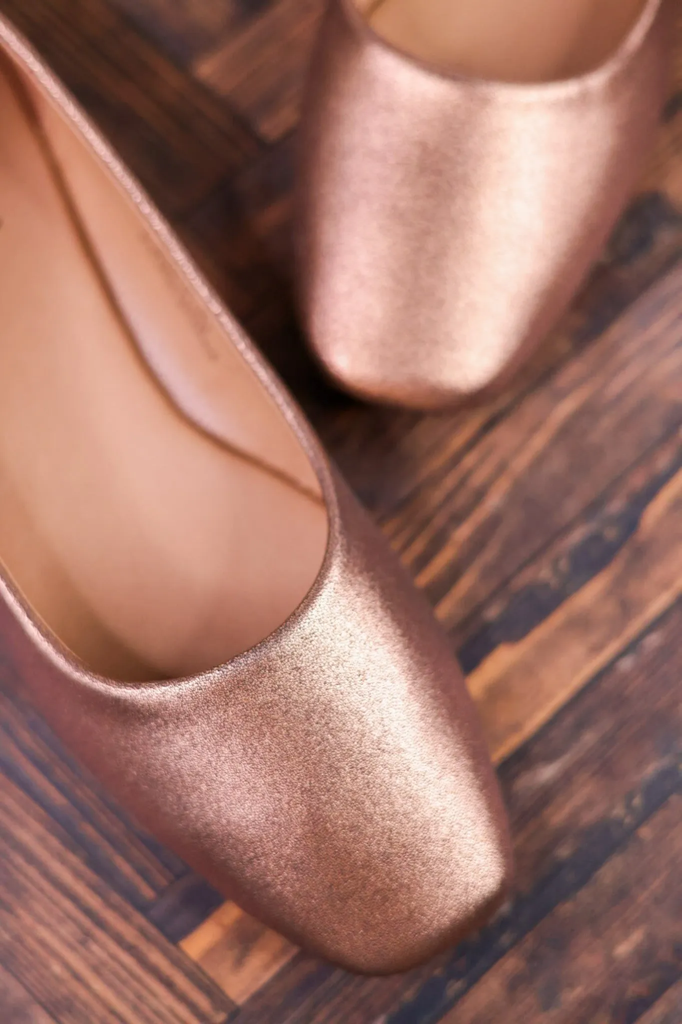 Over It Metallic Bronze Flats FINAL SALE