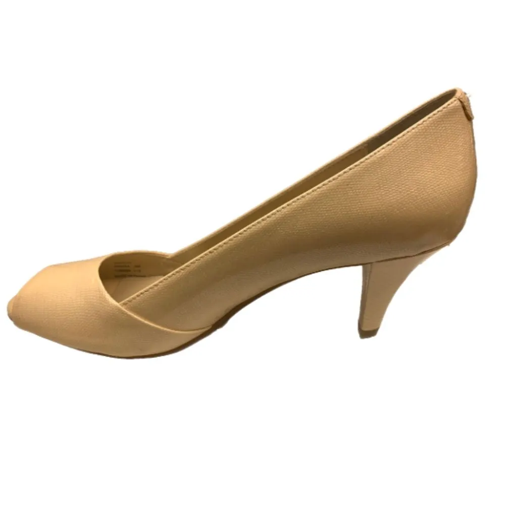 Parisa Pale Pink New Patent Lizard Calvin Klein Pumps