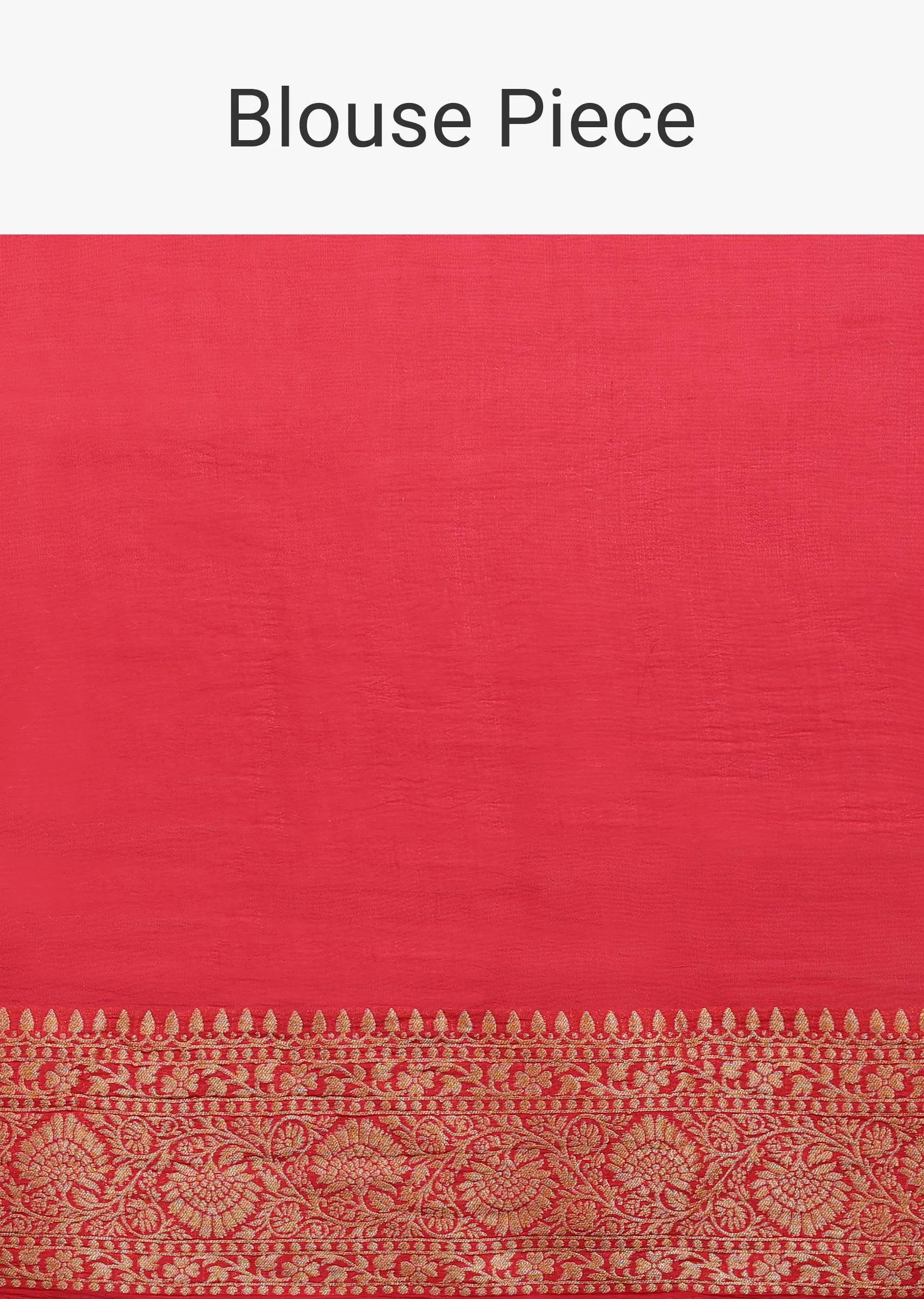 Peach Pink Saree In Georgette With Woven Jaal Work