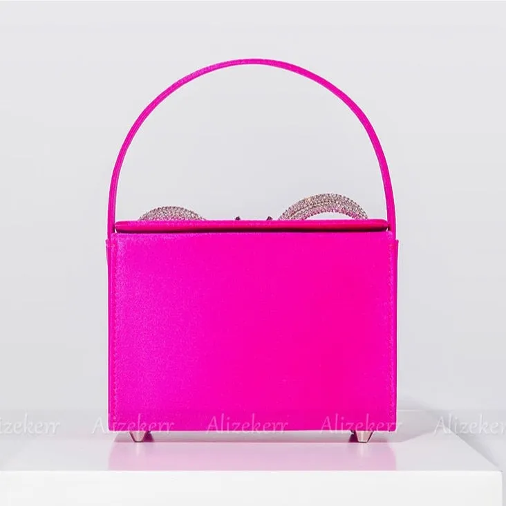 Siria Crystal Butterfly Bow Evening Bags - 8 Colors