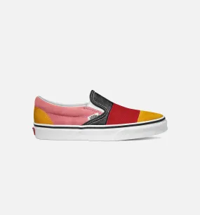 Slip On Patchwork Mens Shoe - Multi/White