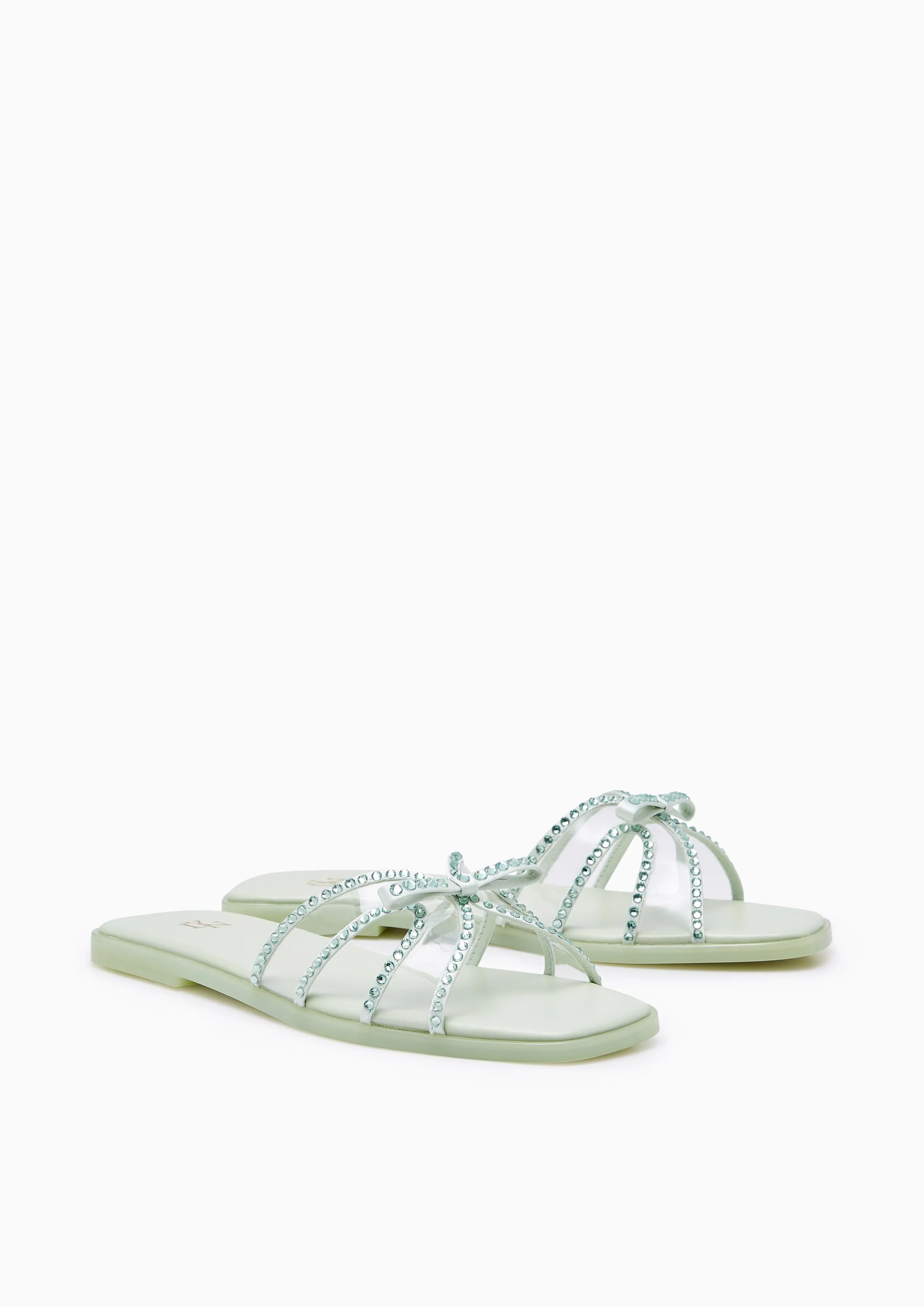 Spencer Flat Sandals Light Green