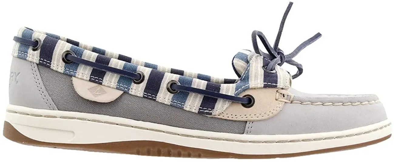 Sperry Women's Angelfish Stripe Boat Shoe Grey