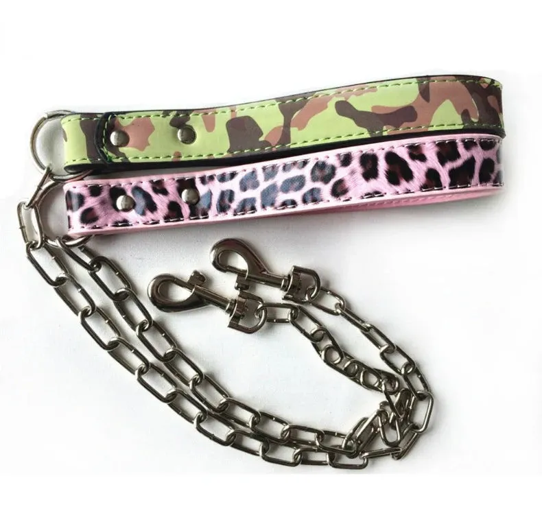 Spiked Leather Dog Collar | Skull Design for Large Dogs