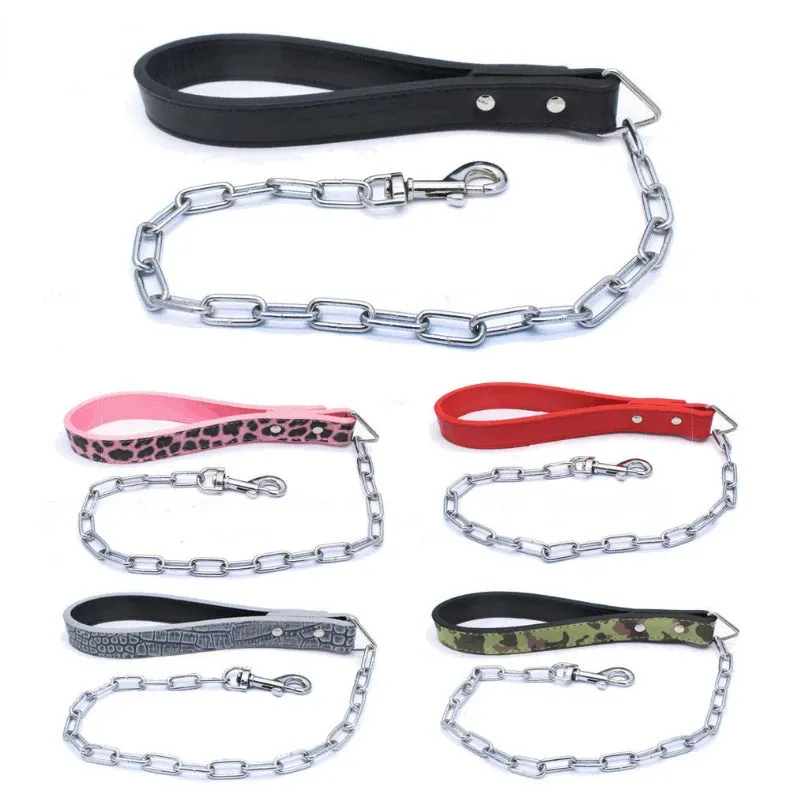 Spiked Leather Dog Collar | Skull Design for Large Dogs