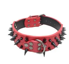 Spiked Studded Leather Collar