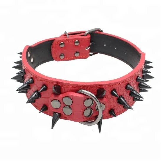 Spiked Studded Leather Collar