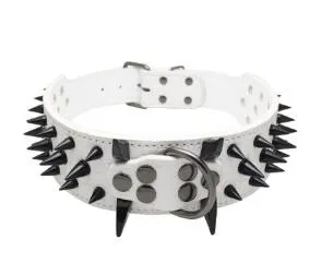 Spiked Studded Leather Collar
