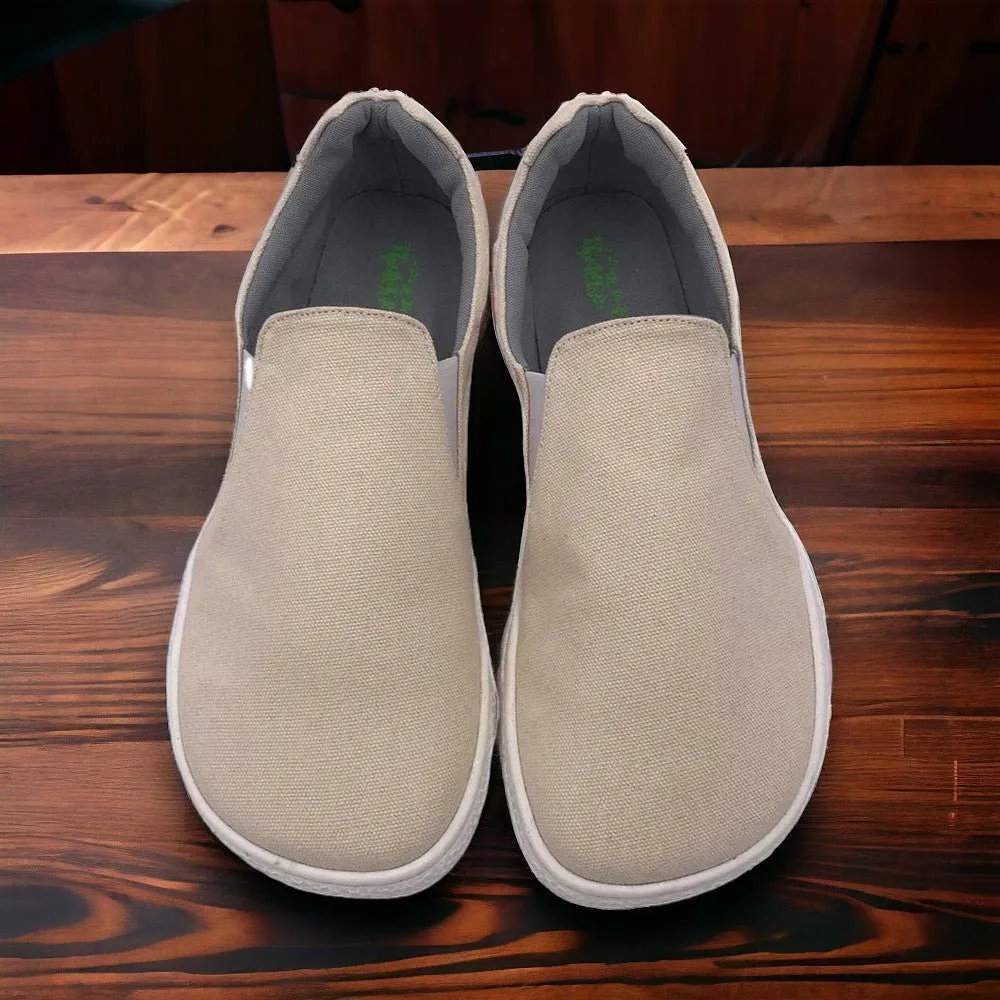 Tipsietoes Spring Barefoot Canvas Flats for Women - Zero Drop Sole, Wide Toe Box, Lightweight Minimalist Shoes