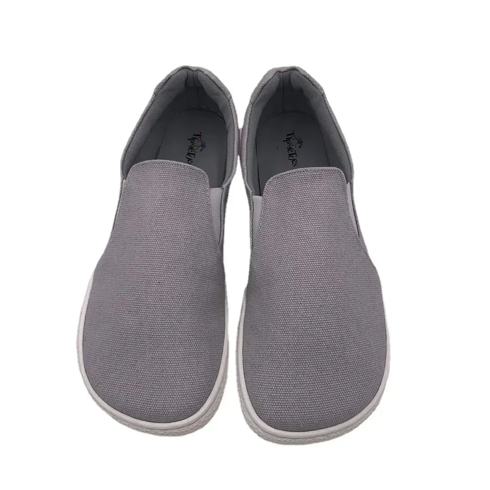 Tipsietoes Spring Barefoot Canvas Flats for Women - Zero Drop Sole, Wide Toe Box, Lightweight Minimalist Shoes
