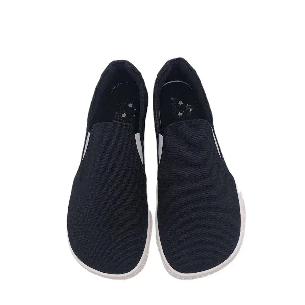 Tipsietoes Spring Barefoot Canvas Flats for Women - Zero Drop Sole, Wide Toe Box, Lightweight Minimalist Shoes