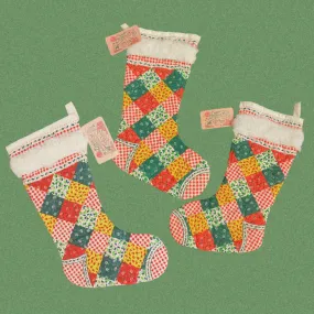 Vintage Patchwork Quilt Stocking