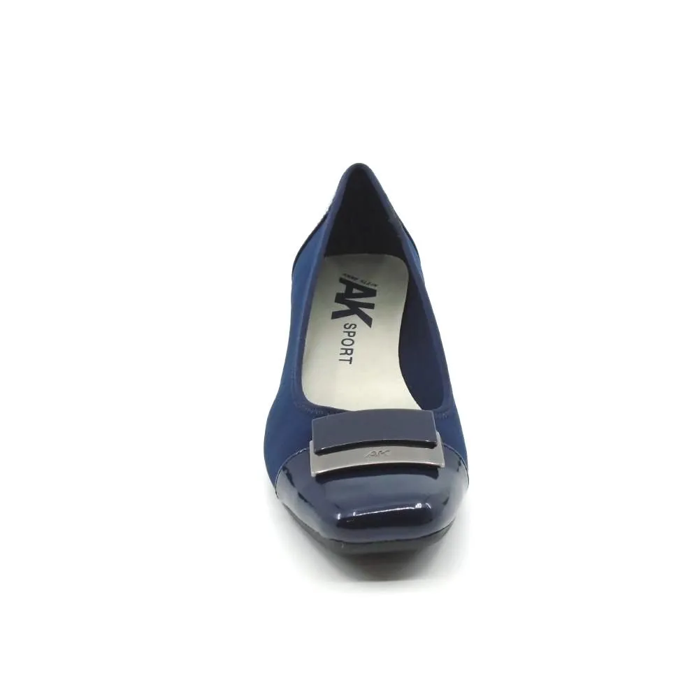 Waverly Navy Fab Anne Klein Wedge Pumps
