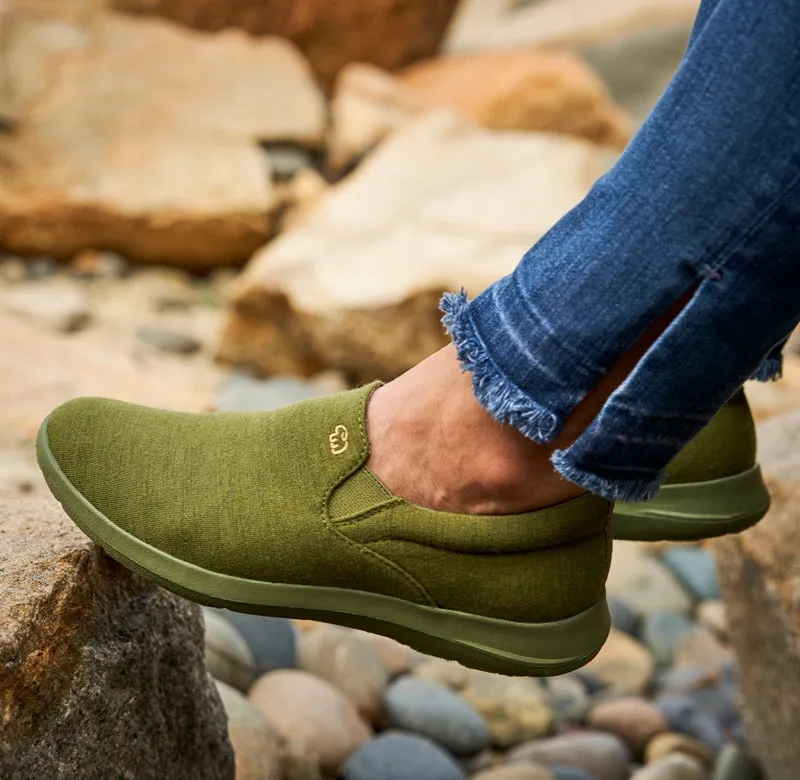 Women's Slip-Ons Olive Green
